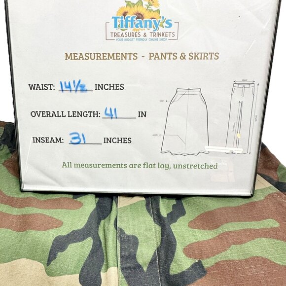 Genuine Gear Woodland Camouflage Cargo Pants S R Cotton Blend Durable Outdoor - Picture 6 of 6